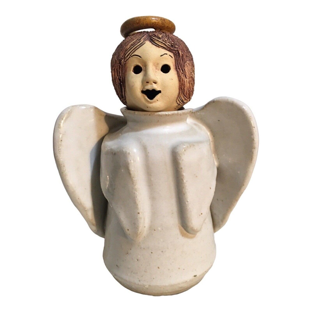 Angel Of Light Rita Ward Oil Lamp Ceramic Hand Built Signed